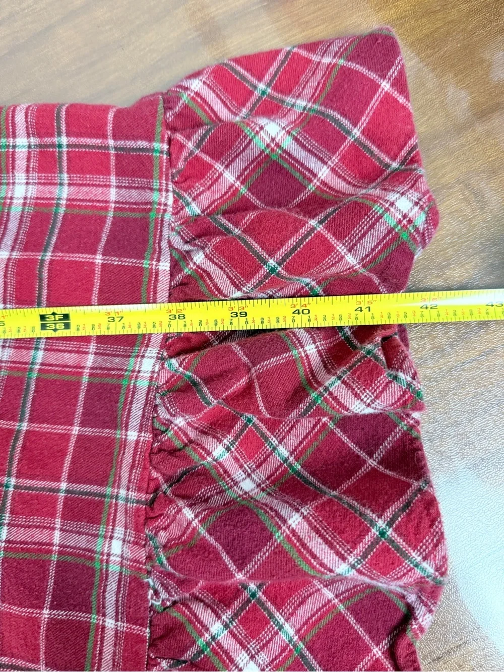 Vintage Disney Store Exclusive Red Plaid Flannel Minnie Mouse Nightgown M - Picture 7 of 9